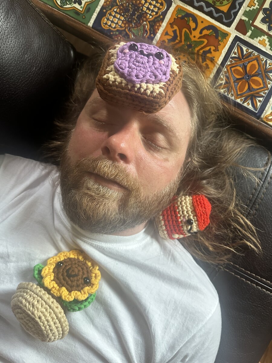 Asleep on the couch